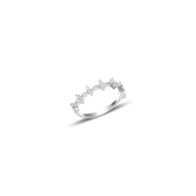 Söğütlü Silver SGTL10290RDJ Gümüş Rodaj Zirkon Taşlı Crown Yüzük