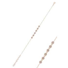 Söğütlü Silver SGTL10305 Gümüş Rodyumlu Zirkon Taşlı Çiçek Bileklik