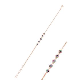 Söğütlü Silver SGTL10305RENKLI Gümüş Bileklik