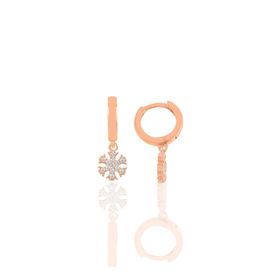 Söğütlü Silver SGTL10312 Zirkon Taşlı Kar Tanesi Gümüş Küpe