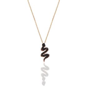 Söğütlü Silver SGTL10376 Gümüş Zirkon Taşlı Yılan Kolye