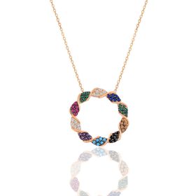 Söğütlü Silver SGTL10399ROSEGümüş Sevgi Çemberi Kolye