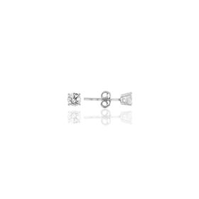 Söğütlü Silver SGTL10461ROSE Gümüş Mini Tek Taş Gümüş Küpe