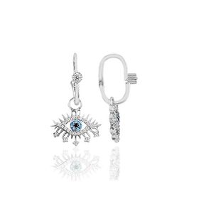 Söğütlü Silver SGTL10467 Rodyumlu Taşlı Lareyn Göçmen Gümüş Küpe