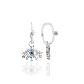 Söğütlü Silver SGTL10467 Rodyumlu Taşlı Lareyn Göçmen Gümüş Küpe
