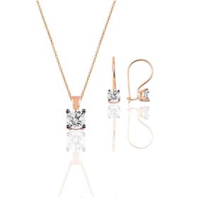 Söğütlü Silver SGTL10594ROSE Gümüş Kolye