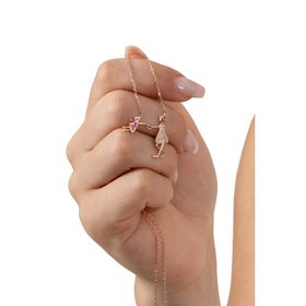 Söğütlü Silver SGTL10604ROSE Gümüş Kolye