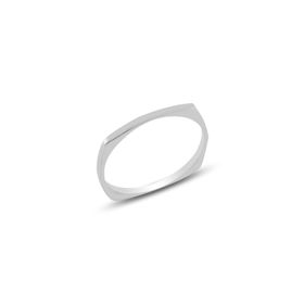 Söğütlü Silver SGTL10617 Gümüş Rodyumlu Sade Delicate Gümüş Yüzük