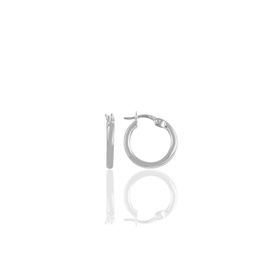 Söğütlü Silver SGTL10641 Rodyumlu 16 mm Şarnel Halka Kadın Gümüş Küpe