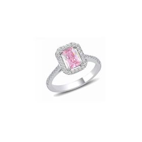 Söğütlü Silver SGTL10674PEMBE Gümüş Kadın Yüzük