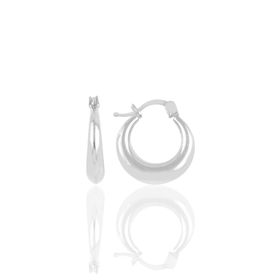 Söğütlü Silver SGTL10705RODAJ Rodyumlu Sade Şarnel Gümüş Küpe