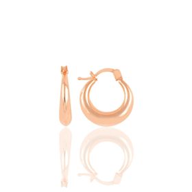 Söğütlü Silver SGTL10705ROSE Rose Sade Şarnel Gümüş Küpe