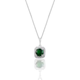 Söğütlü Silver SGTL10731ZUMRUT Gümüş Kolye