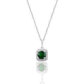 Söğütlü Silver SGTL10731ZUMRUT Gümüş Kolye