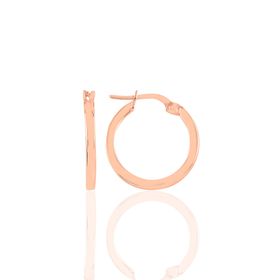 Söğütlü Silver SGTL10756 Pembe Şarnel Halka Gümüş Küpe