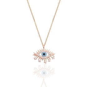 Söğütlü Silver SGTL10845 Gümüş Rose Lareyn Kolye