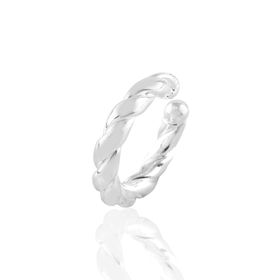 Söğütlü Silver SGTL10885 Rodyumlu Sıkıştırmalı Burgu Kıkırdak Gümüş Küpe