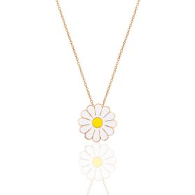 Söğütlü Silver SGTL10933 Gümüş Rose Mineli Papatya Kolye