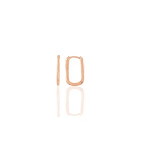 Söğütlü Silver SGTL10934 Rose 17 mm Sade U Modeli Gümüş Küpe
