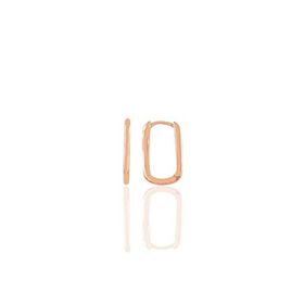 Söğütlü Silver SGTL10934 Rose 17 mm Sade U Modeli Gümüş Küpe