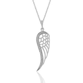 Söğütlü Silver SGTL11005 Gümüş Rodyumlu Zirkon Taşlı Damla Modeli Kolye