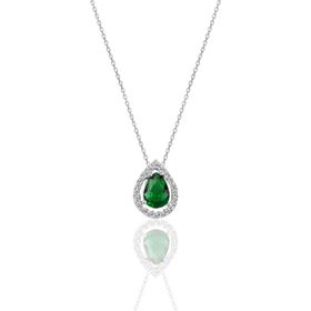 Söğütlü Silver SGTL11005YESIL Gümüş Kolye