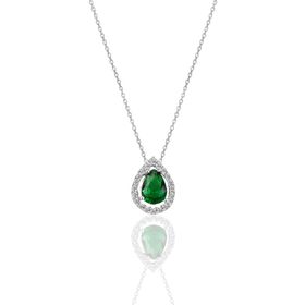 Söğütlü Silver SGTL11005YESIL Gümüş Kolye