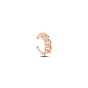 Söğütlü Silver SGTL11148 Rodyumlu Zincirli Kıkırdak Gümüş Küpe