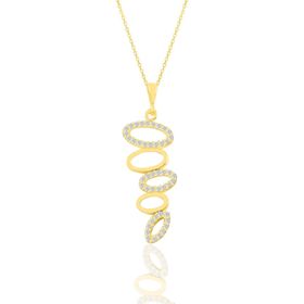 Söğütlü Silver SGTL11199GOLD Gümüş Kolye