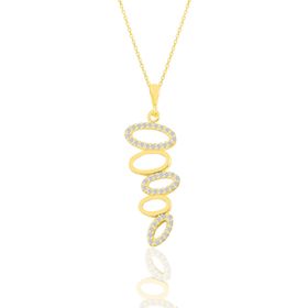 Söğütlü Silver SGTL11199GOLD Gümüş Kolye