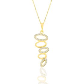 Söğütlü Silver SGTL11199GOLD Gümüş Kolye