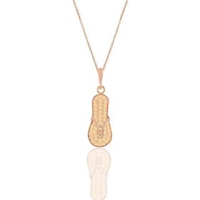Söğütlü Silver SGTL11202 Gümüş Rose Zirkon Taşlı Terlik Kolye