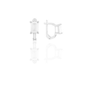 Söğütlü Silver SGTL11253 Gümüş Baget Kesim Zirkon Taşlı J Küpe