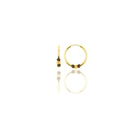 Söğütlü Silver SGTL11269 Gümüş Altın Yaldızlı 17 Mm Toplu Halka Küpe