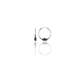 Söğütlü Silver SGTL11279 Gümüş 14 Mm Işlemeli Halka Küpe