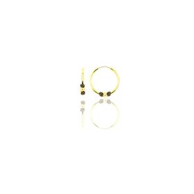 Söğütlü Silver SGTL11280 Gümüş Altın Yaldızlı 14 Mm Toplu Halka Küpe