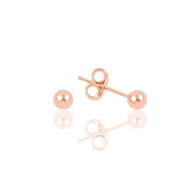 Söğütlü Silver SGTL11477 Altın Yaldızlı 5 mm Gümüş Kadın Küpe