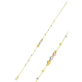 Söğütlü Silver SGTL11503GOLD Gümüş Bileklik
