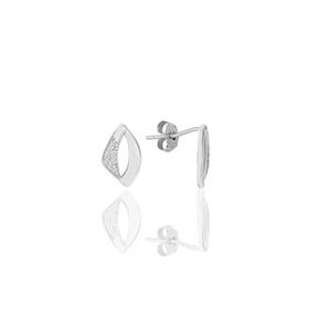 Söğütlü Silver SGTL11611KUPE Gümüş Rodyumlu Zirkon Taşlı Kar Tanesi Küpe
