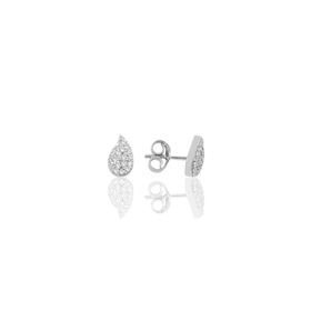 Söğütlü Silver SGTL11616KUPE Gümüş Rodyumlu Zirkon Taşlı Damla Küpe.
