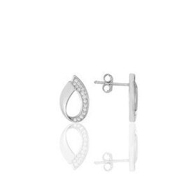 Söğütlü Silver SGTL11616KUPE Gümüş Rodyumlu Zirkon Taşlı Damla Küpe.