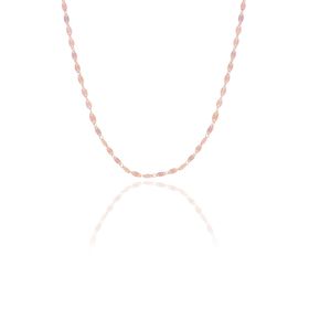 Söğütlü Silver SGTL11630 Gümüş 55 Cm Rose Mekik Pullu Kolye