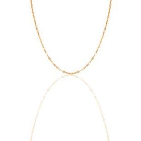 Söğütlü Silver SGTL11630 Gümüş 55 Cm Rose Mekik Pullu Kolye