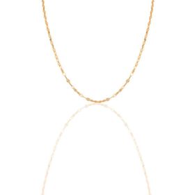 Söğütlü Silver SGTL11630 Gümüş 55 Cm Rose Mekik Pullu Kolye