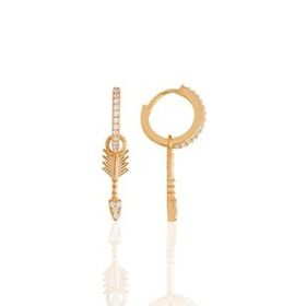 Söğütlü Silver SGTL11641 Rose Zirkon Taşlı Yonca Gök Kuşağı Kombin Üçlü Gümüş Küpe Seti