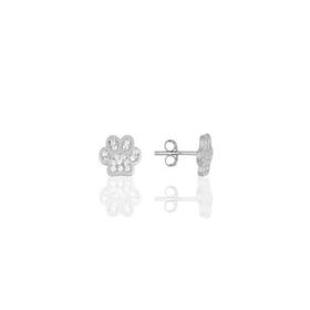 Söğütlü Silver SGTL11707 Gümüş Rodyumlu Zirkon Taşlı Pati Küpe