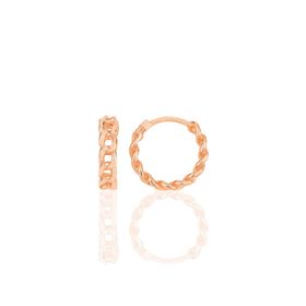 Söğütlü Silver SGTL11714 Rose Zincir Modeli Halka Gümüş Küpe