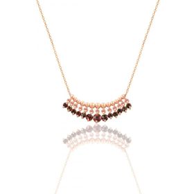 Söğütlü Silver SGTL11748 Rose Mavi Mistik Taşlı Shakira Gümüş Kolye