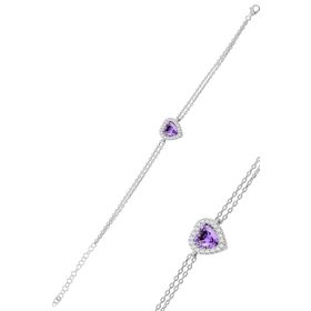 Söğütlü Silver SGTL11751MOR Gümüş Bileklik