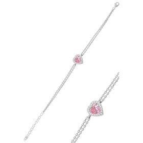 Söğütlü Silver SGTL11751PEMBE Gümüş Bileklik